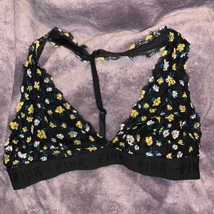 Victoria’s Secret PINK Floral Lace Bralette LARGE